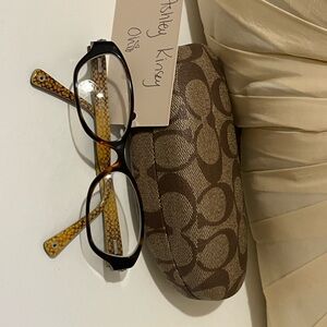 Coach Brown Glasses with Case